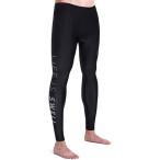 ウェット スーツ パンツ マリンスポーツ サーフィン 動きやすい ロング 丈 XXL MDM(ブラックロゴ入り, 2XL)