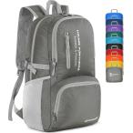  складной рюкзак легкий большая вместимость poketabru водонепроницаемый attack рюкзак Day Pack удобный товары альпинизм предотвращение бедствий уличный ( серый, M)