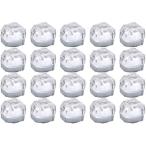 リングケース 透明 ジュエリー ボックス 20個 セット 指輪 指輪ケース(白)