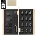 SIM карта *SD футляр для карточек 2in1 hybrid универсальный всего 18 шт. входит SIM4 листов + microSIM2 листов aluminium ( Gold )