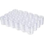 24 шт. комплект 35ml небольшое количество . круг кейс бисер косметика Nailparts место хранения заполняющий контейнер прозрачный ( 4-3.9x5cm, 35ml)