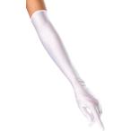  длинный перчатка атлас глянец перчатки u Эдди ng свадьба вечернее платье для ( белый (9053W), Free Size)