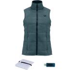 電熱ベスト USB充電 温度調整5段階 洗濯可 ほっとベスト ヒートベスト 防寒ベスト( 緑色 2018,  Free Size)