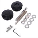 【互換品】 ボンネットピン クイックリリースピン ボンピン プッシュ 車 2個セット (ブラック,  約62mm x 約100mm)