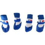  собака для носки носки предотвращение скольжения текстильная застёжка имеется 4 шт. комплект ( голубой, M)