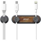 BEATON JAPAN マグネットケーブル ケーブルクリップ 整理 配線整理 ケーブルホルダー 配線固定( 木目調ブラウン)