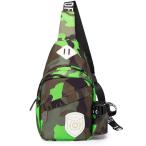  модный Kids детский камуфляж one сумка на плечо сумка "body" наклонный .. рюкзак задний мужчина девочка ( зеленый )