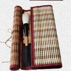  кисть наматывать бамбук производства каллиграфия для кисть inserting простой круг .. с карманом 7шт.@ место хранения . знак хранение мобильный "дышит" 