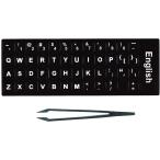  клавиатура . английский язык расположение . преображение наклейка стикер этикетка US расположение / английский язык расположение чёрный земля белый знак приклеивание для пинцет приложен ( черный, английский язык )