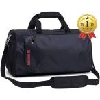 【Yahoo!ランキング1位入賞】ゴルフバッグ シューズ収納 メンズ スポーツバッグ 防水 Wet Pouch付(1.ブラック)