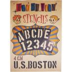  stencil сиденье алфавит большой знак & цифра комплект U.S.BOSTON SSBTcm( чёрный, 4cm)