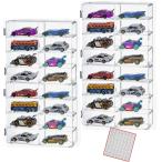  миникар кейс 32 шт. место хранения смещение предотвращение силикон сиденье есть 1/64 кейс для коллекции прозрачный старт  King (4 шт. комплект, 1/64)