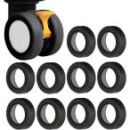  литейщик покрытие Carry кейс колесо покрытие 10 шт. комплект ширина распространять проект чемодан выпадение предотвращение чехол запасного колеса тихий звук загрязнения ( черный )