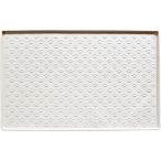 ショッピングトイレマット 犬 トイレトレー トイレマット 食事マット シリコン 滑り止め 溢れ止め(ホワイト,  60x80cm)