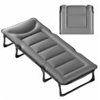  раскладушка койка одиночный с матрацем compact место хранения салон вне двоякое применение сборка не необходимо временный .( серый, 190x72x30cm)