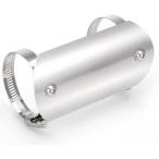  защита глушителя термозащита нержавеющая сталь muffler покрытие для мотоцикла нагрев защита протектор защита custom детали ( серебряный )