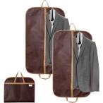  костюм покрытие костюм покрытие одежда покрытие европейская одежда покрытие пальто покрытие перевозка нетканый материал сумка для одежды . одежда ( темный кофе _2 шт. комплект )