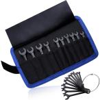 【互換品】 ミニスパナセット 小型 薄型スパナ ミニコンビネーションレンチセット ミリ規格 4-11mm 10本組 両用ヘ 極薄(ブラック)