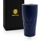 ビールジョッキ タンブラー 真空断熱 ステンレス ハイボール グラス 父の日 誕生日プレゼント 男性 ギフト 660ml(ネイビー)