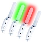 竿先ライト 穂先ライト ヒットセンサー アタリ変色 ケミホタル 電池別売 釣り 夜釣り LED 防水 4本(マルチカラー)