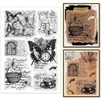 160x110mm ラップトップステッカー 蝶のステッカー スクラップブッキング DIY デコレーション 日記 ノート 旅行 MDM( 混合色)