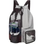  Jim sak сетка рюкзак napsak бассейн сумка водонепроницаемый легкий многофункциональный средний . видно ( светло-серый, Free Size)