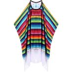 Mexico костюм meki олень n Rainbow пончо маскарадный костюм раса костюм костюм ( многоцветный )