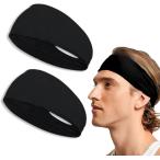 . пот скорость . лента для волос головная повязка пот прекращение мужской женский спорт . лицо мужской лента для волос пот прекращение частота 2 листов комплект MDM( черный 2 листов комплект )