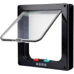  домашнее животное дверь торцевая дверь . ввод . собака кошка легко устанавливается кондиционер с нагревом и охлаждением меры задняя дверь дверь MDM( черный, X-Large)