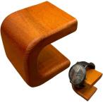 腕時計 スタンド ウォッチスタンド 無骨 ワイルド 無垢材 粗削り 仕上げ 木製 1本用 自分で仕上げる 手作り おしゃれ(ブラウン)