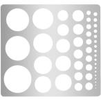  metal Circle stencil Circle шаблон 1 шт нержавеющая сталь картина stencil Circle линейка раунд Circle трассер MDM