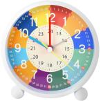  красочный глаз ... часы настольный легктй для просмотра 12 система времени /24 система времени аналог класть часы интерьер ночной свет долговечность ( белый, маленький )