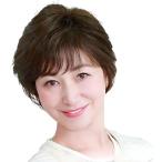 中高年フルウィッグ レディース ショートヘア かつら 自然 パーマ ふんわり ボブ 斜め前髪 軽量 快適 おしゃれ(ブラウン)