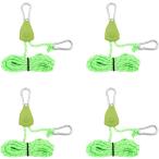  трос храповик 4 шт. комплект pala код палатка брезент свободный металлические принадлежности gai трос кемпинг сопутствующие товары ( зеленый, 4m)