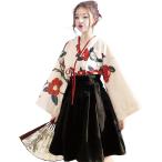  Taisho роман retro костюм японский стиль костюмированная игра чёрный черный hakama Лолита короткий японский костюм японская одежда женщина оборудование Event ( черный, S)