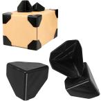 AllBright コーナーガード コーナープロテクター 角当て 保護 補強 プラスチック ダンボール 40個セット(ブラック)