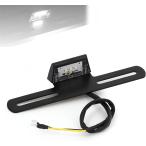  мотоцикл LED подсветка номера белый цвет бесцветные линзы водонепроницаемый с опорой . универсальный чёрный ( черный )