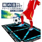サッカー トレーニング 練習 サッカーマット 練習道具 室内練習 自主練 グッズ 滑り止め 静音(ブルー)