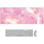 ゲーミングパッド ゲーミングマウスパッド 光学マウスパッド 大型マウスパッド mouse pad 800x300x2mm( ピンク)