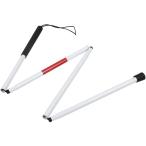  белый трость складной эластичный трость длинный модель .. инвалид для безопасность трость алюминиевый белый трость складной трость ( белый )