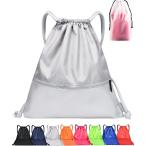 TeamOneDay регулировка место хранения Ad козырек .. спорт napsak водонепроницаемый пакет имеется большая вместимость ( серебряный, Free Size)