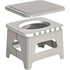 防災グッズ大賞2024受賞 スツーレR Step 簡易トイレ 日常はイスや踏み台に ポータブルトイレ 携帯トイレ(ベージュ,  S)