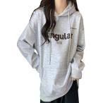  парка с капюшоном с капюшоном . принт Parker тянуть over свободно tops передний с карманом JP алфавит ( серый, L)