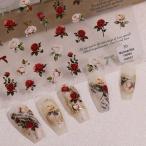  наклейки на ногти Nailparts роза роза цветок симпатичный цветок колесо оборудование орнамент Galland ( Mix )