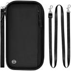  паспорт кейс небольшая сумочка шея ниже большая вместимость скимминг предотвращение магнитный предотвращение водонепроницаемый банковская книжка кейс банковская книжка inserting RFID MDM( черный )