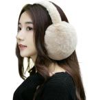 イヤーマフ 耳あて 防寒 レディース 防風x折りたたみxふわふわx裏起毛x小顔効果x通勤x通学xアウトドア(ベージュ)