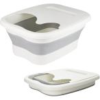  портативный ножная ванна пара горячая вода ведро складной легкий источник питания не необходимо салон / уличный пара tsubo( белый, 40cmx32cmx17cm)