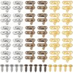 30 комплект 3 цвет .. золотой крюк box защелка правый .. металлический винт имеется дерево коробка блокировка драгоценнный камень коробка оборудование орнамент пряжка металлические принадлежности выдвижной ящик . золотой ремонт замена 