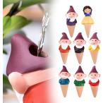  автоматика полив контейнер растения путешествие отсутствие автоматика поилка растение в горшке цветочный горшок вода .. керамика Белоснежка & маленький человек итого 7 шт ( многоцветный, примерно 16x6cm)