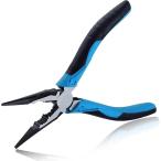PEEDWOX ラジオペンチ 工具 偏芯テコ 切断可能 ワイヤーカッター 偏芯強力 強力ペンチ(ブルー ＆ ブラック,  165MM)